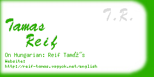 tamas reif business card